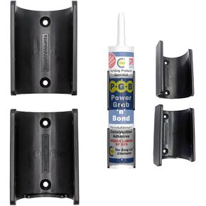 StealthMounts Caulk Tube Holder - 2 Pack | Caulk Tube Storage Rack Mount for Silicone/Mastic/Adhesive Tubes | Caulk Holder | Grease Tube Holder | Caulk Storage | Caulk Tube Storage | Made in The UK