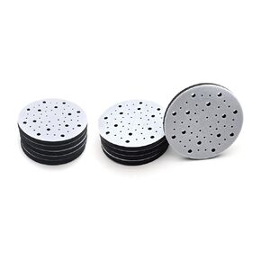 Taytools 10 Pack - 6 Inch 52 Hole Soft Density Random Orbital Interface Pads Hook and Loop 6" Sponge Cushion Buffer Backing Pad for Woodworking, Automotive Polishing