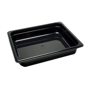 Cambro 22CW110 Black Camwear Half Size x 2.5" D Food Pan