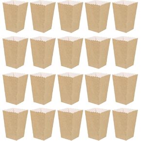 50Pcs Popcorn Boxes Reusable Popcorn Containers Paper Popcorn Buckets lassic Popcorn Containers for Movie Night