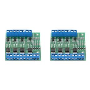 2PCS PWM MOSFET Board Module PWM 4 Channel MOS FET Module PLC Amplifier Circuit Board Driver Module 3-20V to 3.7-27VDC 10A