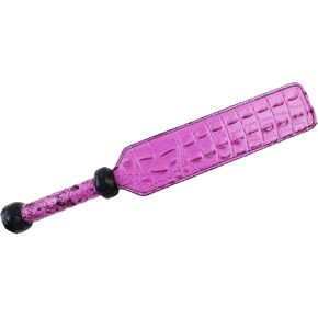 Rose Red Leather Paddle Riding Whip 16.14 inch Durable Equestrian Paddle,Leather Riding Crop Paddle Costume Accessory