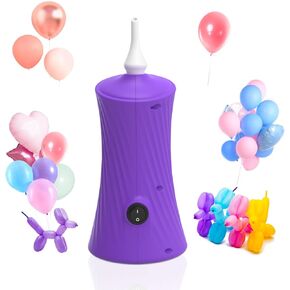 IDAODAN Balloon Pump Electric, Balloon Air Pump for Animal Balloons Long Balloons Pump for Balloon Animals, Twisty Curly Balloons Pump Electric