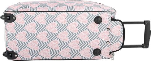 Betsey Johnson Designer Carry On Luggage Collection - Lightweight Pattern 22 Inch Duffel Bag- Weekender Overnight Business Travel Suitcase with 2- Rolling Spinner Wheels (Skull Party) in Kuwait