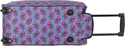 Betsey Johnson Designer Carry On Luggage Collection - Lightweight Pattern 22 Inch Duffel Bag- Weekender Overnight Business Travel Suitcase with 2- Rolling Spinner Wheels (Skull Party) in Kuwait