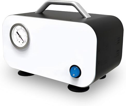 Lab Diaphragm Vacuum Pump VP-10L Portable Mini Oilless Vacuum Pump with Rubber Tube Oil Free 10L/min for Industrial Lab Vacuum Filtration Negative Pressure 110V-220V in Saudi Arabia