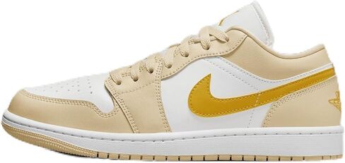 Air Jordan 1 Low Women's Shoes (DC0774-170, Sail/Pale Vanilla/White/Yellow Ochre) Size 5.5 in Saudi Arabia