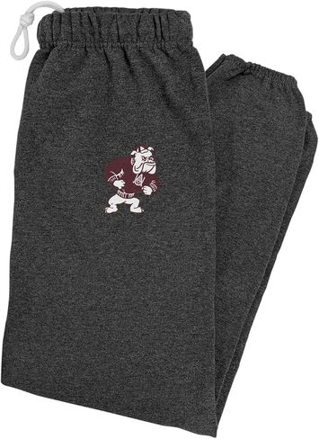 LOGOVISION Mens Jogger Sweatpants Collegiate School Logo Charcoal Heather Collection in Kuwait