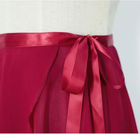 Women Ballet Wrap Skirt Long Sheer Dance Skirts in Kuwait