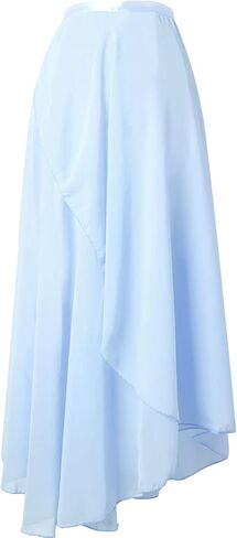Women Ballet Wrap Skirt Long Sheer Dance Skirts in Kuwait