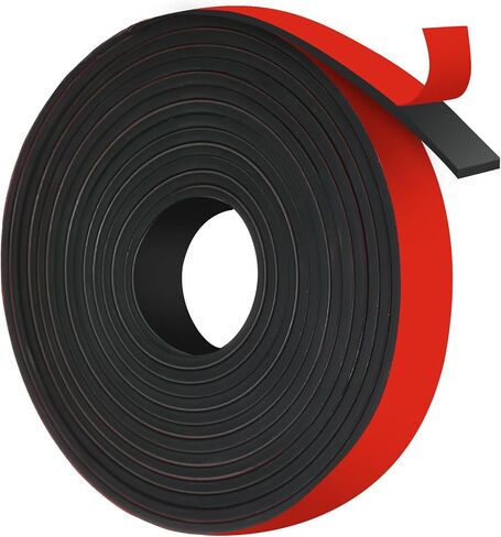 شرائح مطاطية لاصق ذاتية لاصق الأوراق المطاطية الصلبة النيوبرين مع دعم لاصق ، 1 "(W) × 15 '(L) × 1/8" لفة وشرائط سميكة لوسادة العزل ، حشيات DIY منصات الحلقات (3mmx25mmx4.5m) in Kuwait