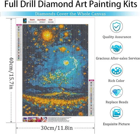 ARPADAMO Adult Diamond Art Painting Kits,Colorful Tree Diamond Painting Kits for Adults,5D Flowers Diamond Arts Kits for Adults,Full Diamond Round Diamond and Craft Home Wall Art Deco-12x16in in Saudi Arabia
