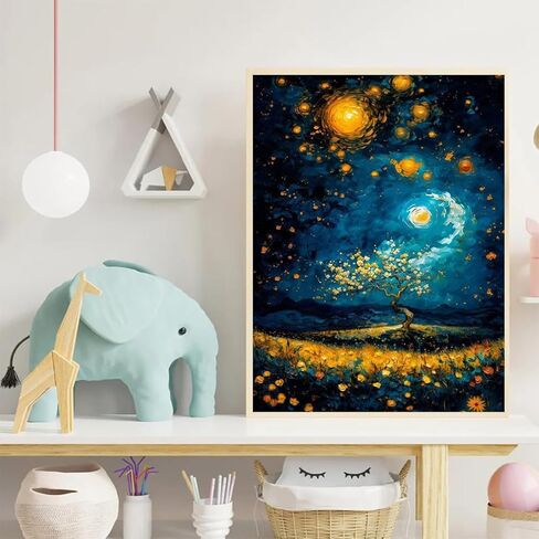 ARPADAMO Adult Diamond Art Painting Kits,Colorful Tree Diamond Painting Kits for Adults,5D Flowers Diamond Arts Kits for Adults,Full Diamond Round Diamond and Craft Home Wall Art Deco-12x16in in Saudi Arabia