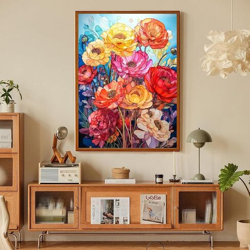 ARPADAMO Adult Diamond Art Painting Kits,Colorful Tree Diamond Painting Kits for Adults,5D Flowers Diamond Arts Kits for Adults,Full Diamond Round Diamond and Craft Home Wall Art Deco-12x16in in Saudi Arabia