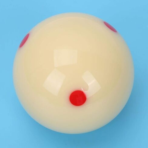 White Cue Ball 2 1/4" Dot Spot Pool Ball Billiard Training Cue Ball, 5.72cm Dot Spot Practice Pool Ball for Kids and Adult, White in Saudi Arabia