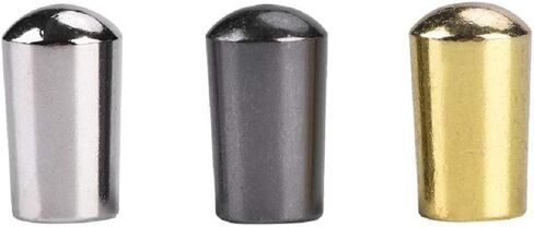 مقابض الجيتار الكهربائي، 3 قطع من النحاس المتين 3 طرق تبديل مقبض غطاء رأس لملحقات الجيتار الكهربائي LPs EPI لتجميع الجيتار (فضي + أسود + ذهبي 3.5 مم) in Kuwait