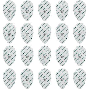 TENS Pads EMS Unit Snap Electrode 20 Pcs with Super Gel
