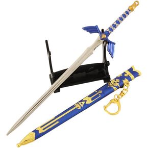 Hot Game Link Master Zora Biggoron Goddess White Sword Metal Weapon 8.7'' Sword Collection Cosplay Prop Desktop Decoration