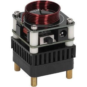 Artificial Flame Coil DIY Kit, 36-48V DC Arc Plasma Flame Experimental Coil Set with Cooling Fan, Science Teaching Experiment Model Desktop Toy for DIY Electronic Candles(US)