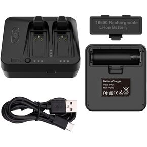 Dual Battery Charger for SRAM Red eTap AXS Force Rival GX Eagle Reverb AXS Battery [Portable/Battery Not Included]