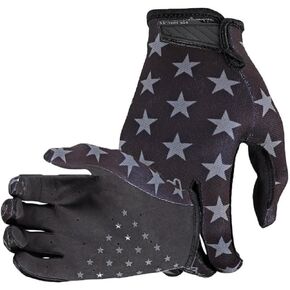 Cool American Flag Style Cycling Gloves Motorcycle Bicycle Full Finger Off-Road Racing Gloves Outdoor Sports for Men Women & Mountaineering