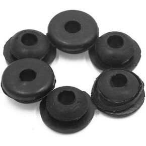 uxcell 6 Pcs 6mm Hole Diameter Black Rubber Shock Absorber Bushing for Car Motorcycle