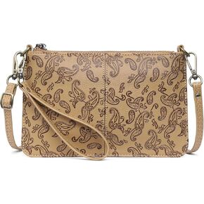 SENDEFN Leather Wristlet Clutch Small Women Crossbody Shoulder Bag Wallet Purses RIFD Card Slots