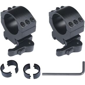 MIZUGIWA Scope Mount 1inch/30mm Ring QD Mount Heavy Duty 6 Bolts 20mm Weaver Picatinny Rail