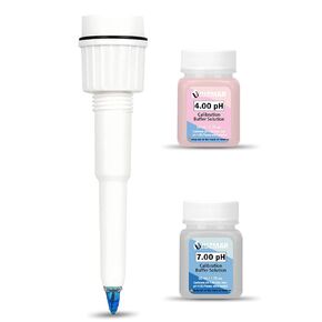 pH Meter Calibration Solution(4.00&7.00) and Replacement pH Probe for UIUZMAR Spear Food pH Meter
