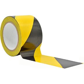 WOD SWT186 Marking Safety Warning Tape, Red & White - 3 inch x 18 yds. High-Visibility For Walls, Floors, Equipment, Warehouse, & Factories