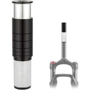 Bicycle Stem Riser, Bicycle Stem Height Adapter Bicycle Fork Stem Extender Embedded Handlebar Riser Riser for Inner Diameter 24.6mm-25.4mm MTB Fork