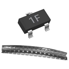 100pcs BC847B BC847 NPN General Purpose Small Signal Transistor, 45V 100mA, SOT-23