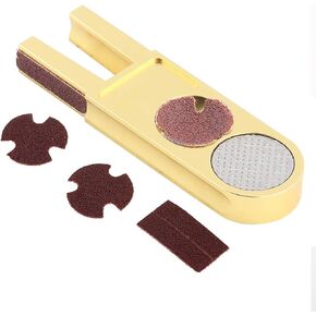 SUNGOOYUE Billiards Pool Tip Shaper Tool, U Shaped 3 in 1 Multifunction Billiards Tip Trimmer Shaper Tapper with Sandpaper