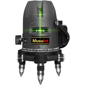 (Outdoor Superbright) 5lines outdoor green laser level 360 self leveling precision level tool super brightness 5 strong light spots Can rotate 360 degrees Digital lithium ion battery High capacity
