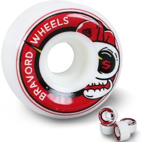 Skatebaord Wheels, 52mmX32mm 101A Skateboard Wheels for Skate Bowl, Trick, Street- Set of 4
