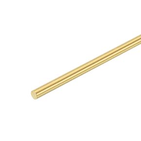 uxcell 1 Pcs 15/64"(6mm) Dia Brass Solid Round Rod, 12"(305mm) Length H62 Brass Lathe Bar Stock Round Brass Rod for DIY Crafts Industry Construction