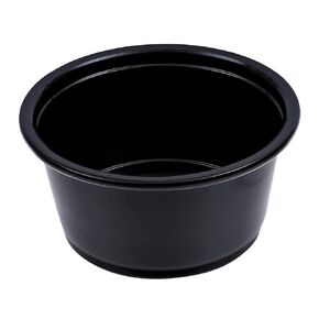 Boardwalk BWKPRTN2BL 2 oz. Polypropylene Souffle/Portion Cups - Black (2500/Carton)