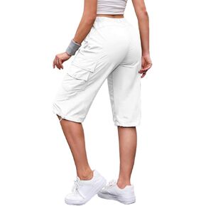 Cargo Shorts Women - Capri Pants for Women, Womens Hiking Shorts Long