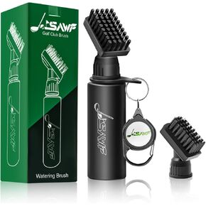 JOISAWF Pro Golf Club Water Brush Cleaner with Retainer Clip, Essential Golf Accessories for Men - Best Golf Gifts - Squeeze Bottle for Easy Cleaning Heavy Duty Golf Club Cleaner with Nylon Bristles