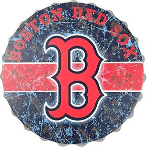 FOCO Boston Red Sox Metal Distressed Bottlecap Sign