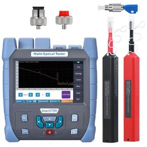 OTDR A-700A SCAPC FCAPC Interface -50~+26dbm 100KM SM 1310 1550nm Fully Automatic Touch Screen Fiber Optic Tester with Built-in 9-in-1 Multifunctional Testing VFL OPM OLS RJ45 Network Test 28dB/26dB