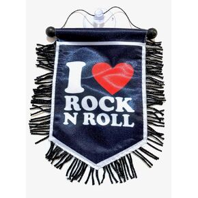 Rock N Roll flag for Car Auto Home Wall Door Window Accessories decoration Banner (Solo Rock)