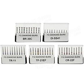 50pcs Diamond Burs FG Diamond Burs