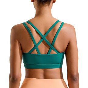 Running Girl Sports Bras for Women High Support ، Capted Coup Strappy Grading High Impact Sports Bras تمرينات Yoga Bra