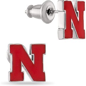 Stone Armory Nebraska Cornhuskers Earrings - Nebraska Husker Football Fan Earrings - Hypoallergenic Earrings for Sensitive Ears - Nebraska Cornhuskers Gifts