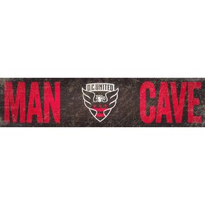 Fan Creations MLS D.C. United Unisex D.C. United Man Cave 6x24 Sign, Team, 6 x 24