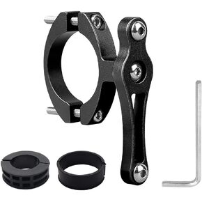 Bicycle Bottle Cage Adapter Bike Water Bottle Cage Holder Mount Adapter Adjustable Aluminum Alloy Seat Tube Diameter 19-33mm CNC Machined Handlebar Seat Post Cup Mount Converter (with Tools)