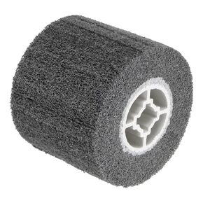 uxcell 120x100x19mm 120 Grit Non-Woven Polishing Burnishing Wheel Nylon Wire Drawing Abrasive Flap Wheel for Surface Treatment Stainless Steel Copper Aluminum Gray