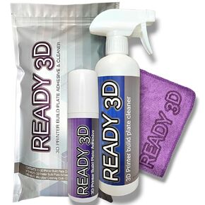 3D Printer Build Plate Adhesive and Build Plate Cleaner - Excellent Hold, Easy Release, Non-Toxic and Odorless