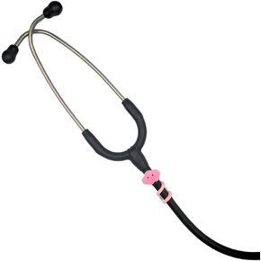 Stethoscope Charms - Pink Snow - Medical Gift
